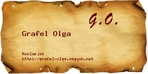 Grafel Olga névjegykártya